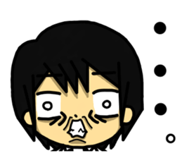 The Japanese college student "A" . sticker #12910936