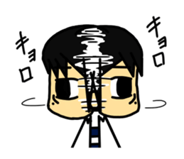 The Japanese college student "A" . sticker #12910946