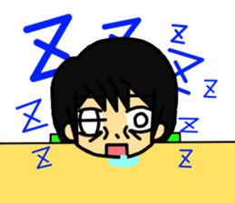 The Japanese college student "A" . sticker #12910958