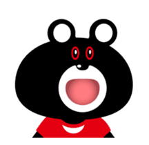 Bear of the sharp movement sticker #12911155