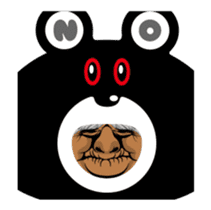 Bear of the sharp movement sticker #12911166