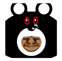 Bear of the sharp movement sticker #12911170