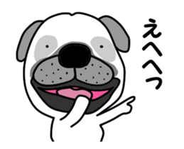 Motion sticker of pug dog sticker #12911186