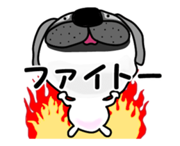 Motion sticker of pug dog sticker #12911190