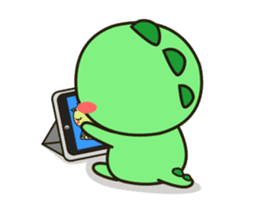 Kawaii Dino Animated 2 sticker #12911405