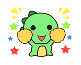 Kawaii Dino Animated 2 sticker #12911409