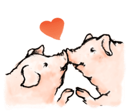 pig's life sticker in spanish sticker #12911534