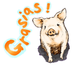 pig's life sticker in spanish sticker #12911535