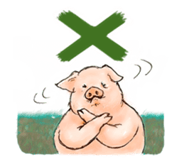 pig's life sticker in spanish sticker #12911540