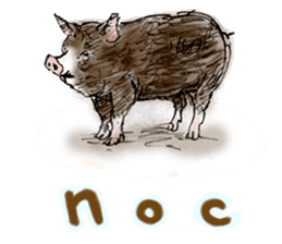 pig's life sticker in spanish sticker #12911553