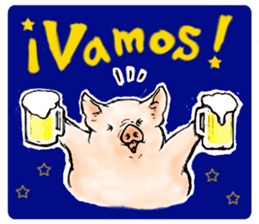 pig's life sticker in spanish sticker #12911559