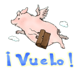 pig's life sticker in spanish sticker #12911565