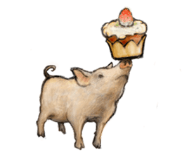 pig's life sticker in spanish sticker #12911566