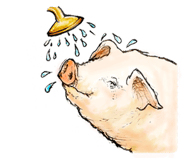 pig's life sticker in spanish sticker #12911568