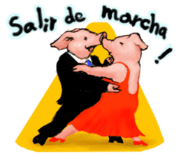 pig's life sticker in spanish sticker #12911571