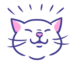 Cat faces sticker #12911758