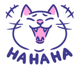Cat faces sticker #12911759