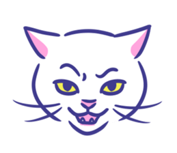 Cat faces sticker #12911761