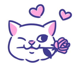 Cat faces sticker #12911762