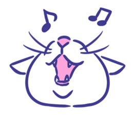 Cat faces sticker #12911763