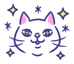 Cat faces sticker #12911765
