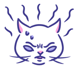 Cat faces sticker #12911766