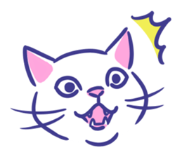 Cat faces sticker #12911768