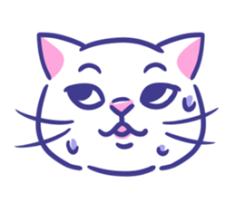 Cat faces sticker #12911770