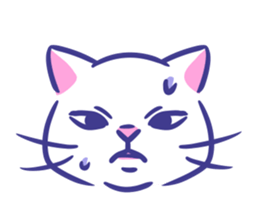 Cat faces sticker #12911774