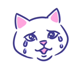 Cat faces sticker #12911781