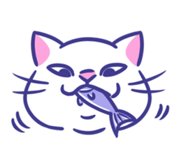 Cat faces sticker #12911782