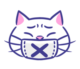 Cat faces sticker #12911787