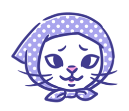 Cat faces sticker #12911788