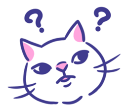 Cat faces sticker #12911790