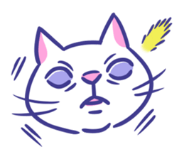 Cat faces sticker #12911791