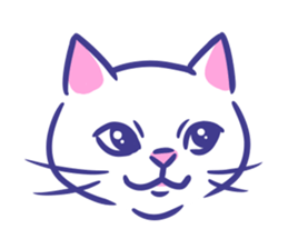 Cat faces sticker #12911792