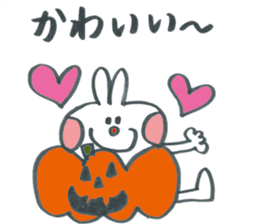 Autumn rabbit of great character sticker #12912977
