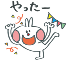 Autumn rabbit of great character sticker #12912990