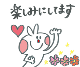 Autumn rabbit of great character sticker #12912995