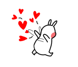 charming rabbit sticker #12913130