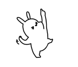 charming rabbit sticker #12913142