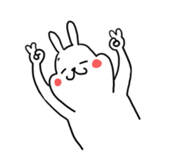 charming rabbit sticker #12913150