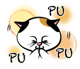 Two cats speak French 2 sticker #12914151