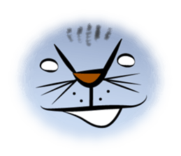 Two cats speak French 2 sticker #12914153