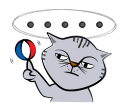 Two cats speak French 2 sticker #12914164