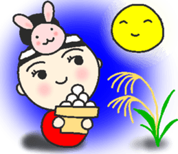 onmayu dango chan - autumn - sticker #12914167