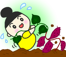 onmayu dango chan - autumn - sticker #12914191