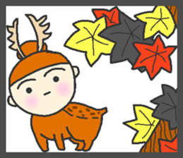 onmayu dango chan - autumn - sticker #12914200