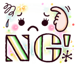 Brilliantly sticker of cute face. sticker #12914697