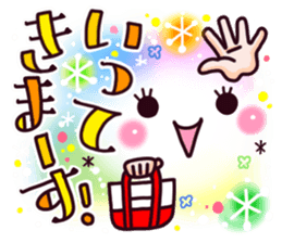 Brilliantly sticker of cute face. sticker #12914703